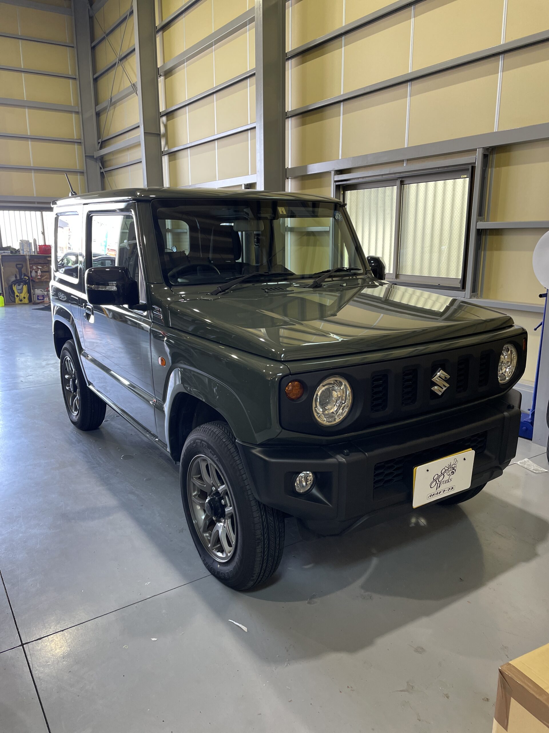 JB64 ジムニー DAMD製ゲレンデ風バンパー取り付け | 小牧市で自動車
