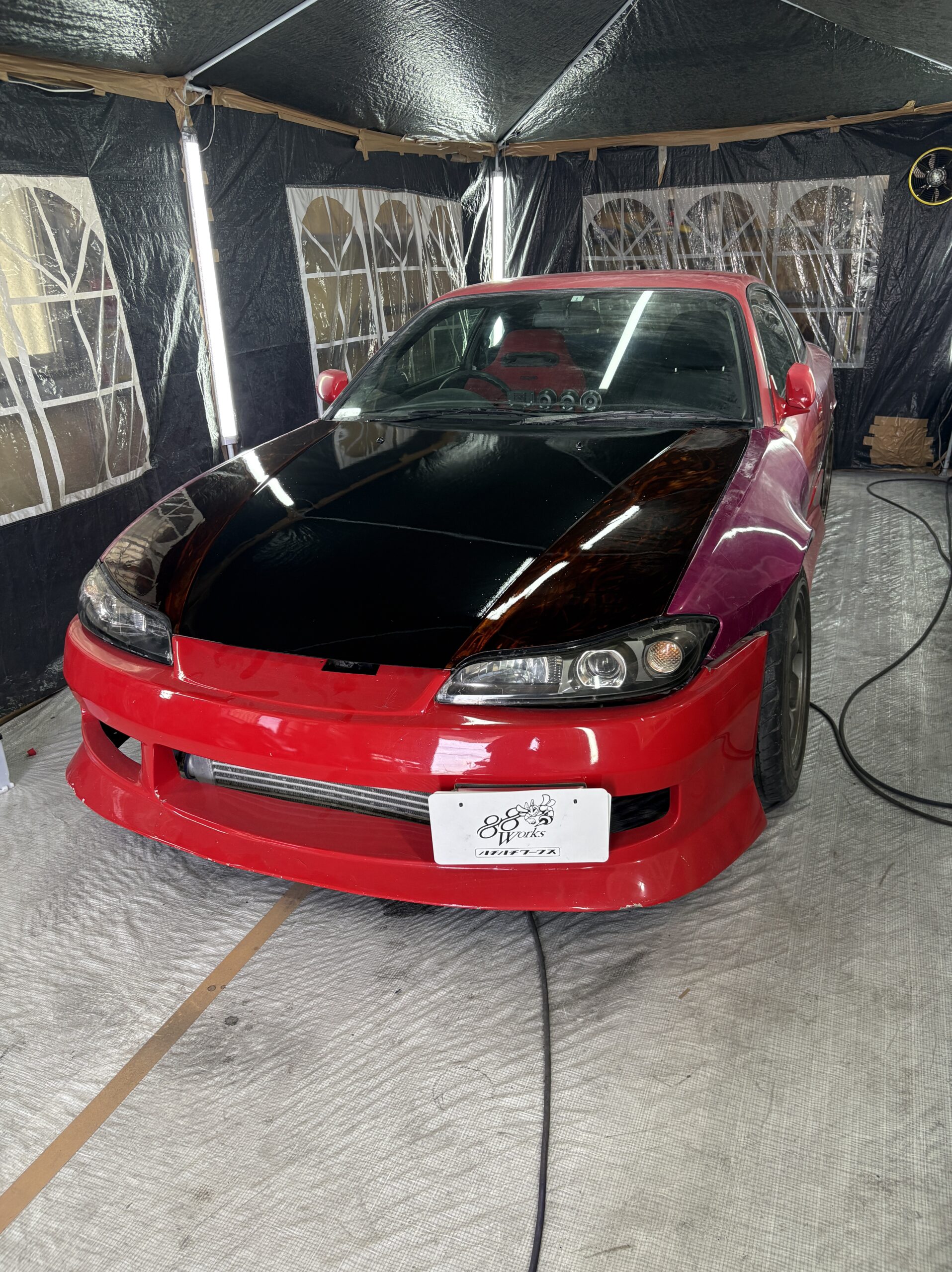 シルビアs15 FRPバンパー　自家塗装 シルビア S15 フロントバンパー エアロ FRP 未塗装 社外品 SILVIA 日産